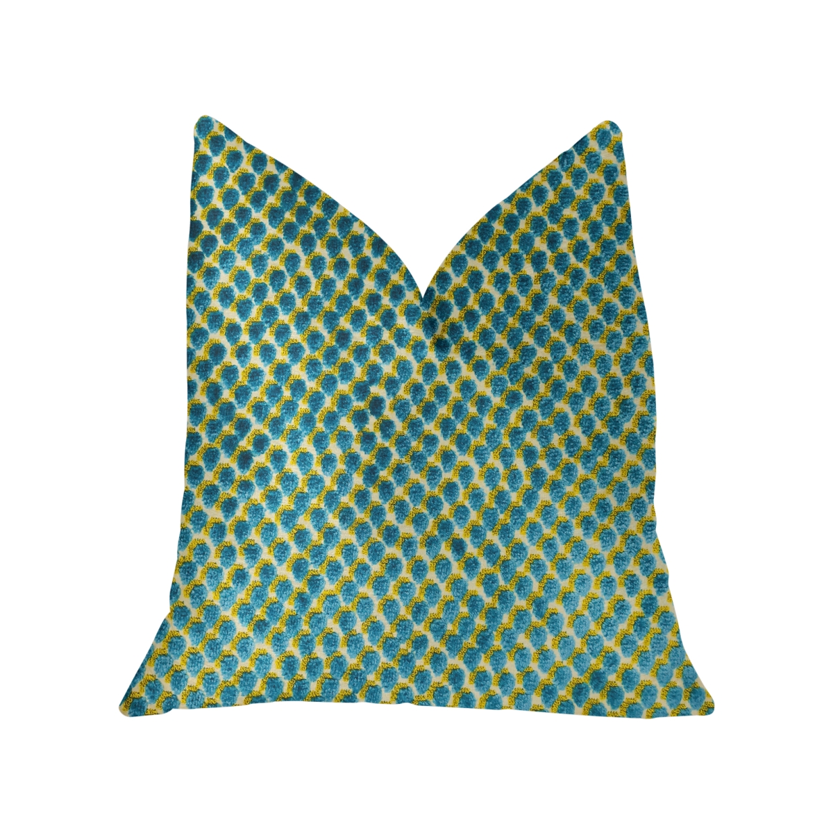 PBKR1910-2030-DP Sea Green Iota Turquoise Luxury Throw Pillow, 20 x 30 in. Queen
