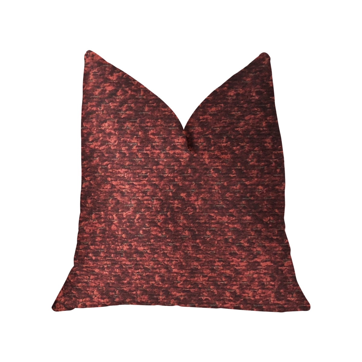 Hibiscus Burgundy Red Luxury Throw Pillow, 16 x 16 in.