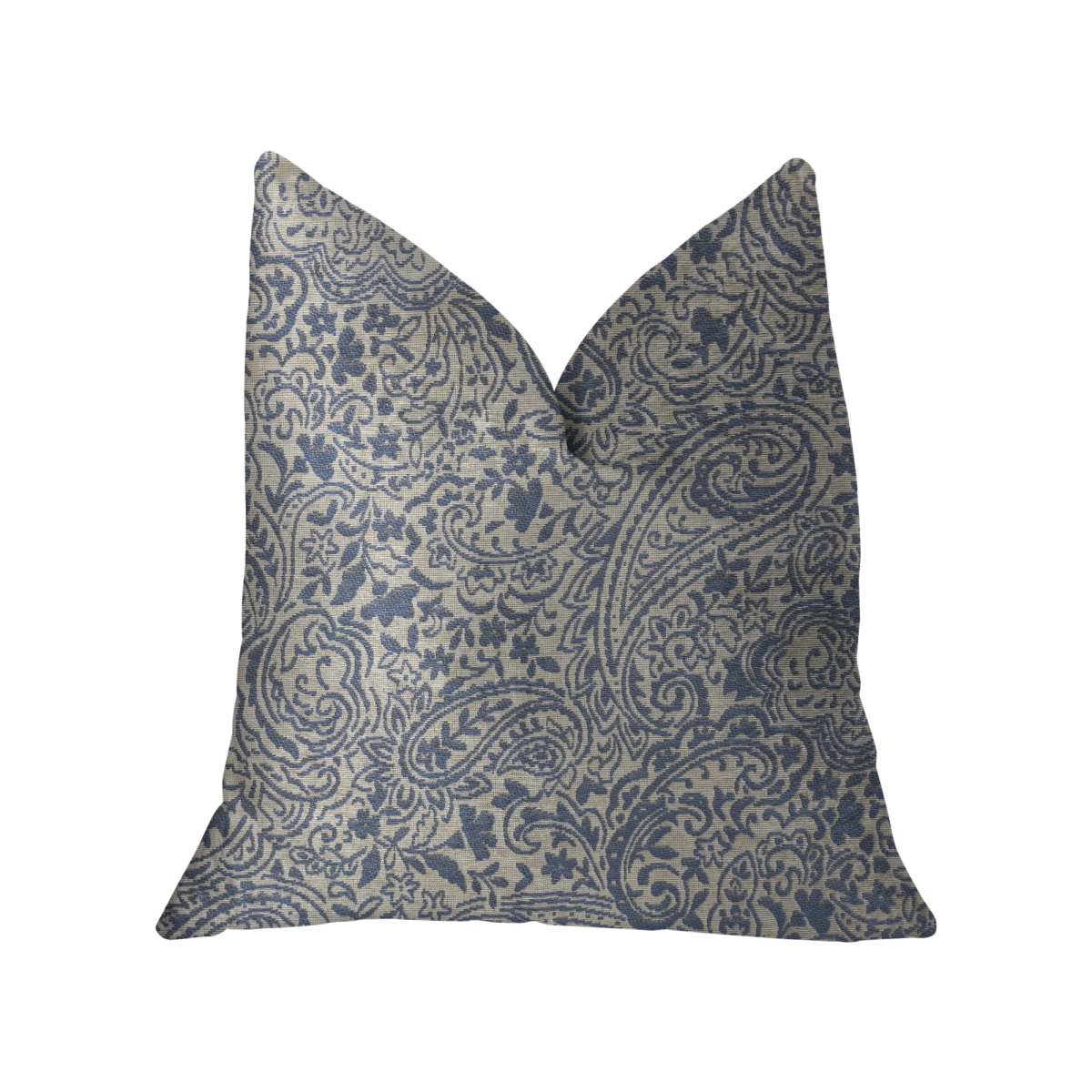 Kingston Waverly Blue & Ivory Luxury Throw Pillow, 26 x 26 in.