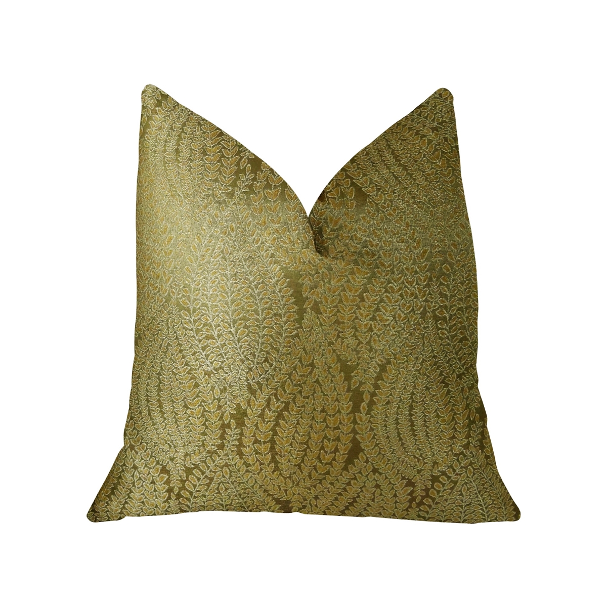 Golden Vineyard Gold Handmade Luxury Pillow, 22 x 22 in.