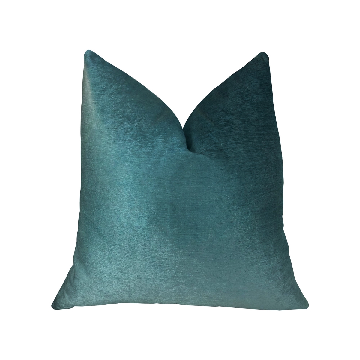 Aqua Dulce Teal Handmade Luxury Pillow, 24 x 24 in.