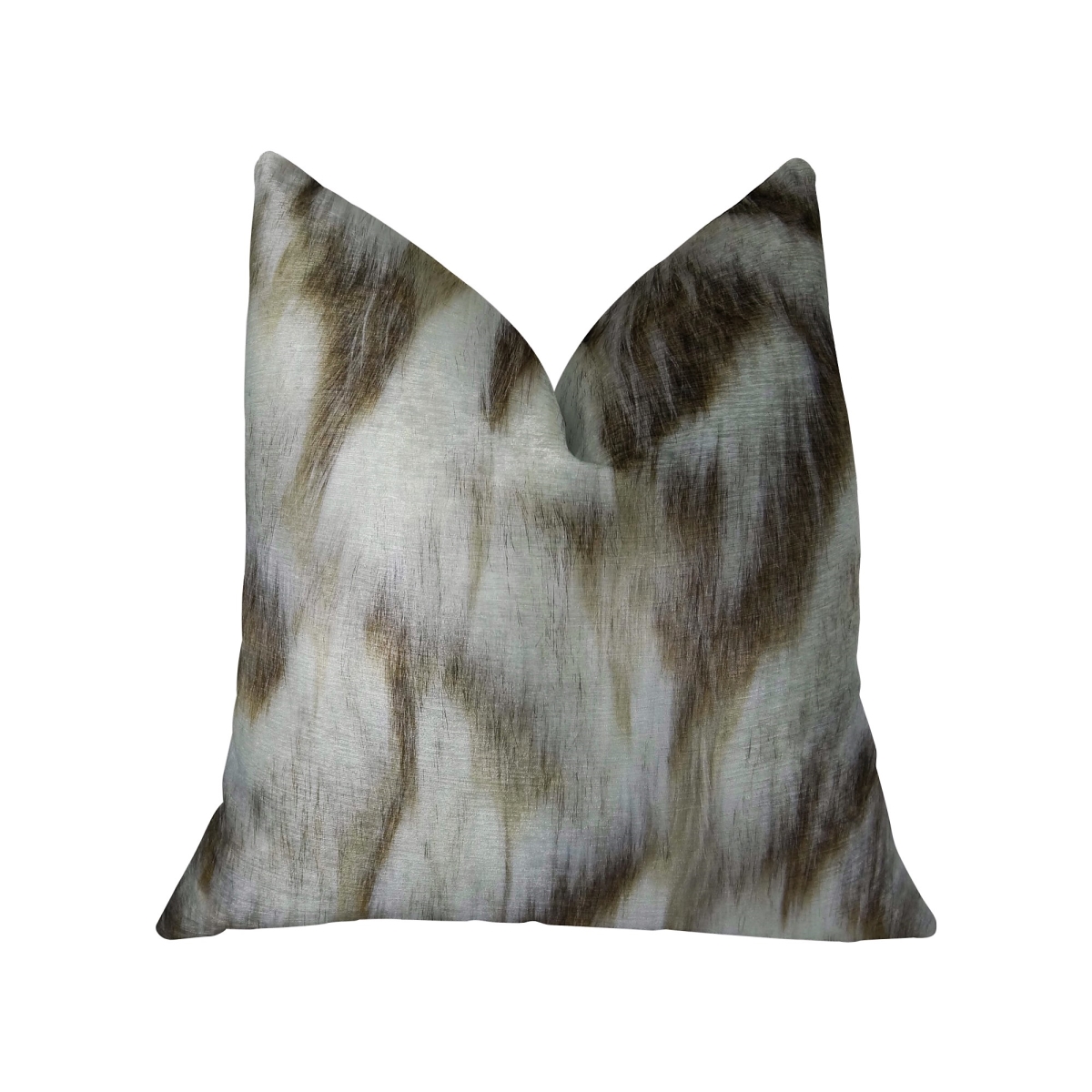 PBRAZ455-1220-DP Sassy Tibet Fox Ivory Beige Handmade Luxury Pillow, 12 x 20 in.