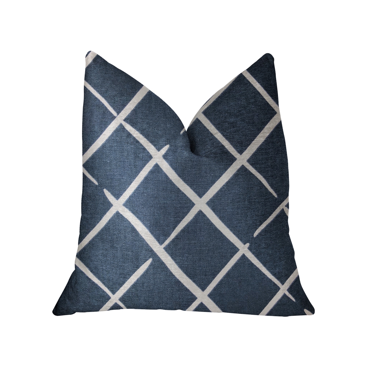PBRA2232-1220-DP DaVinci Blue & White Luxury Throw Pillow, 12 x 20 in.
