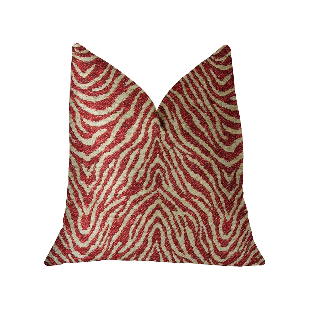 Oasis Waves Red Luxury Throw Pillow, 16 x 16 in.