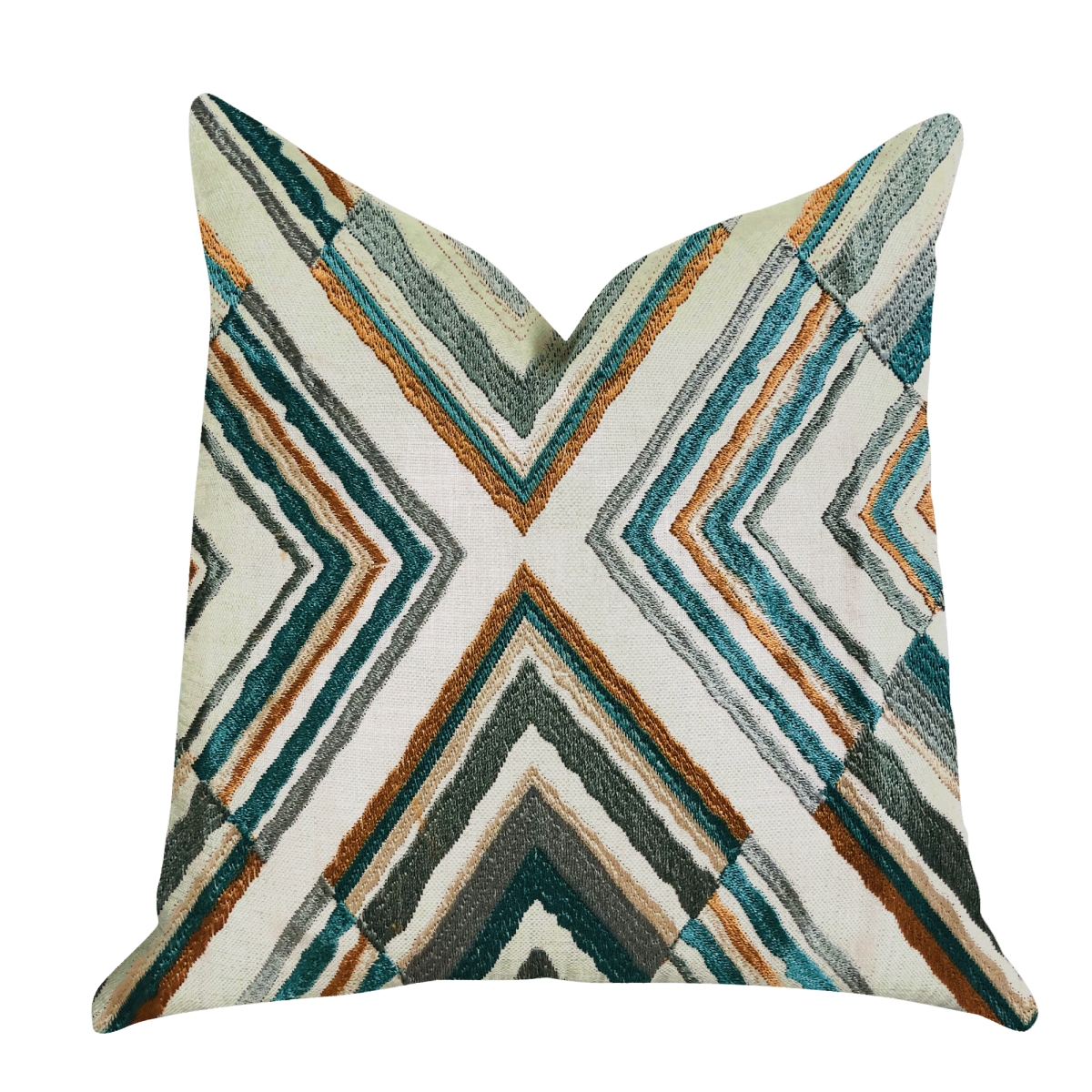 PBRA1357-1225-DP Crescent Peak Multi Green Luxury Throw Pillow, 12 x 25 in.