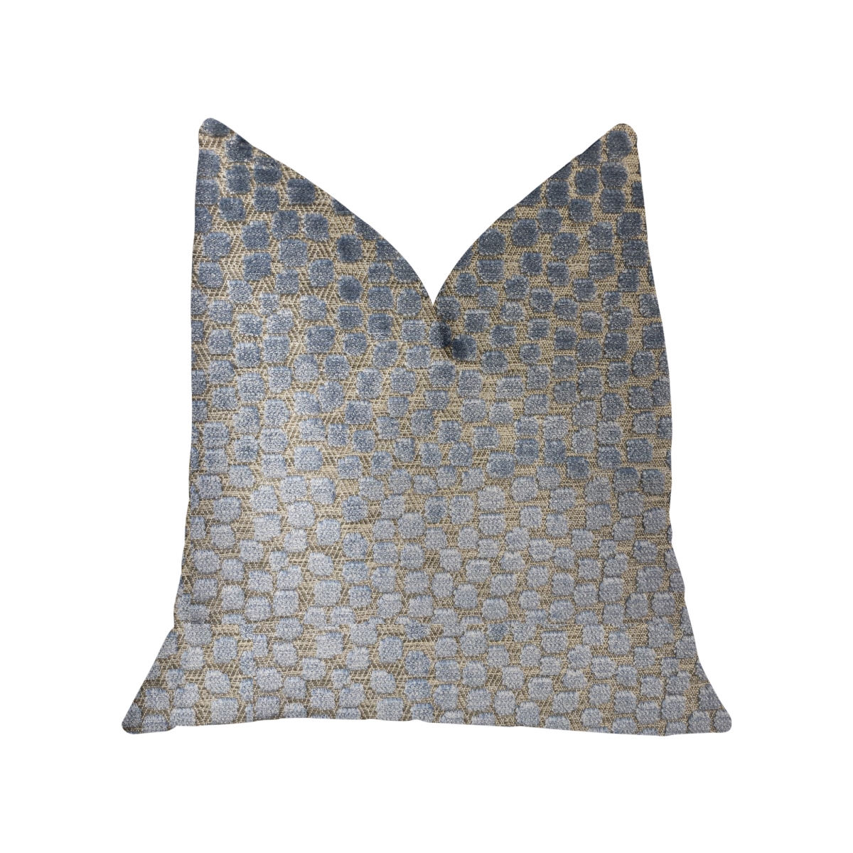 PBKR1914-2424-DP Dusky Gem Blue & Silver Luxury Throw Pillow, 24 x 24 in.