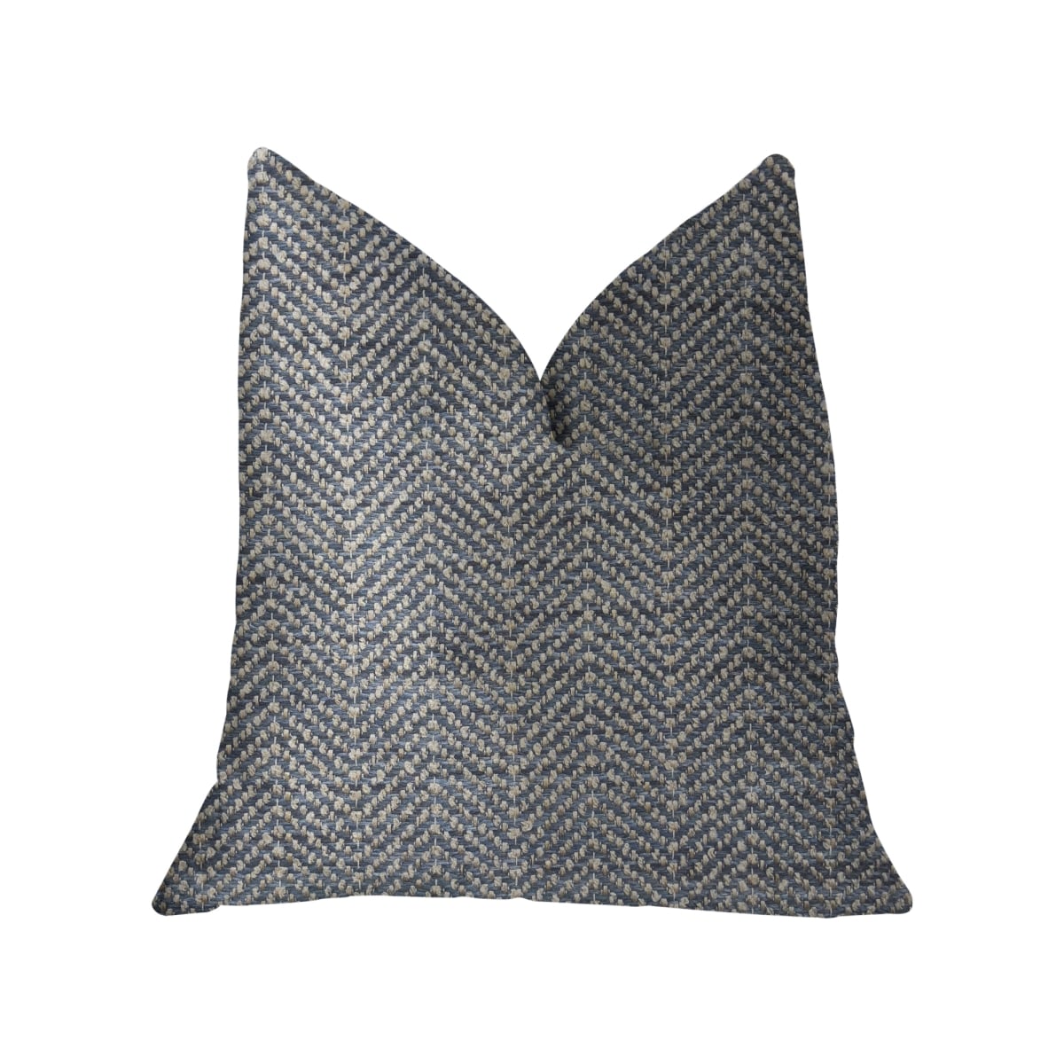 Amalfi Blue & Ivory Luxury Throw Pillow, 20 x 20 in.