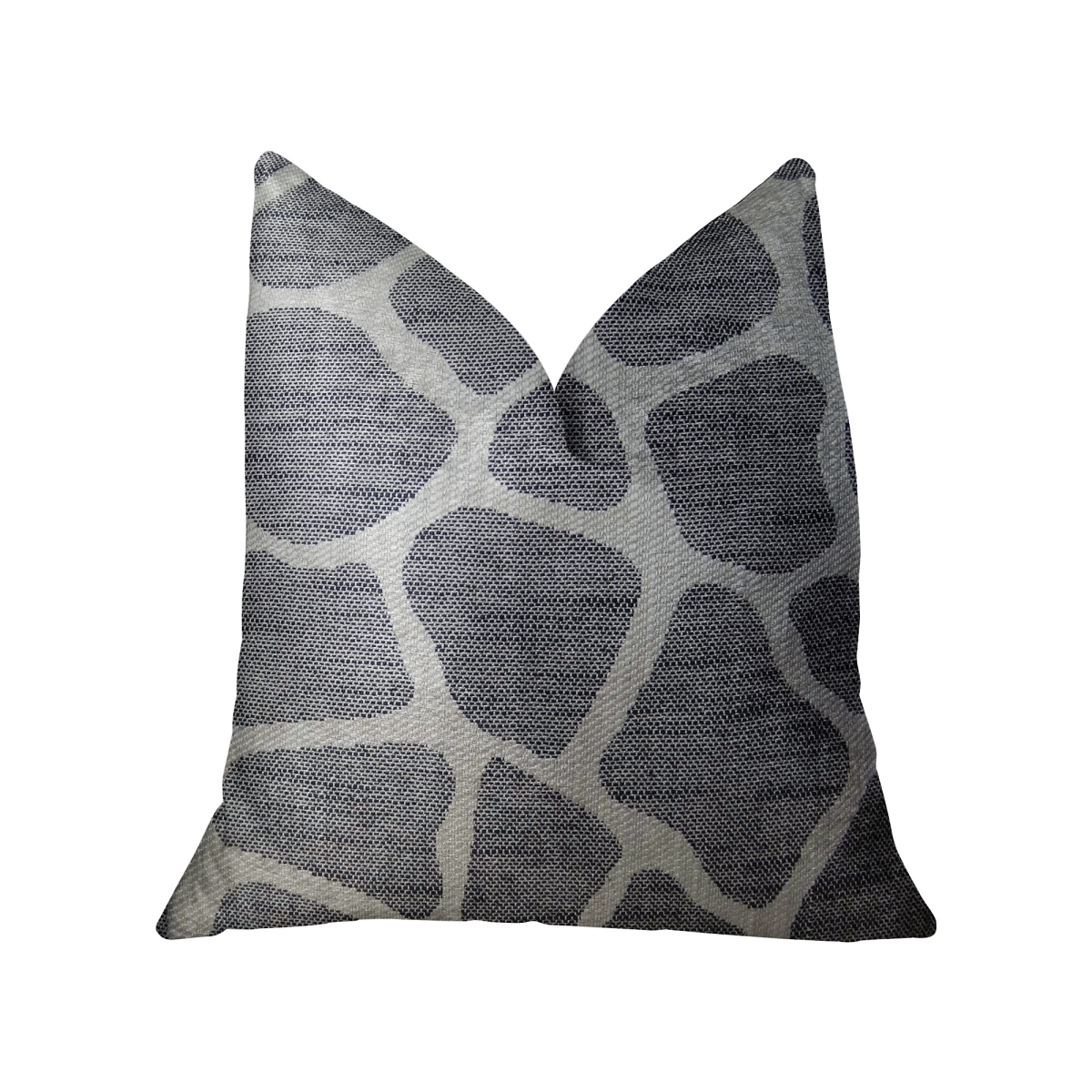 Sable Giraffe Black & Cream Handmade Luxury Pillow, 16 x 16 in.