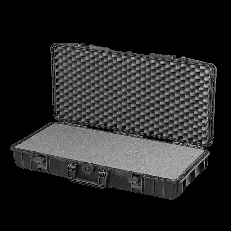 Picture of Panaro MAX800S Cubed Foam 15 mm Plain plus 2 x 40 mm Cubed plus 45 mm Convoluted Waterproof Polypropylene Case with Foam Inlay - Black