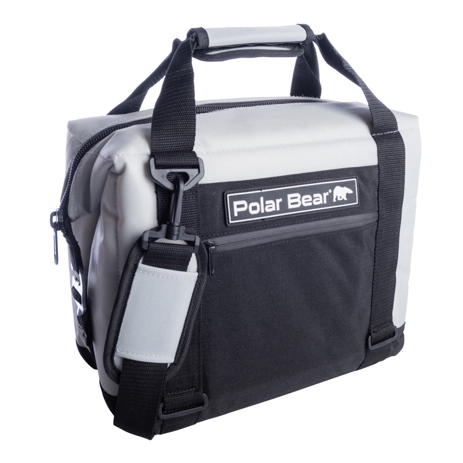 Picture of Polar Bear Coolers PB 127 12 Pack Polar Bear Cooler Silver
