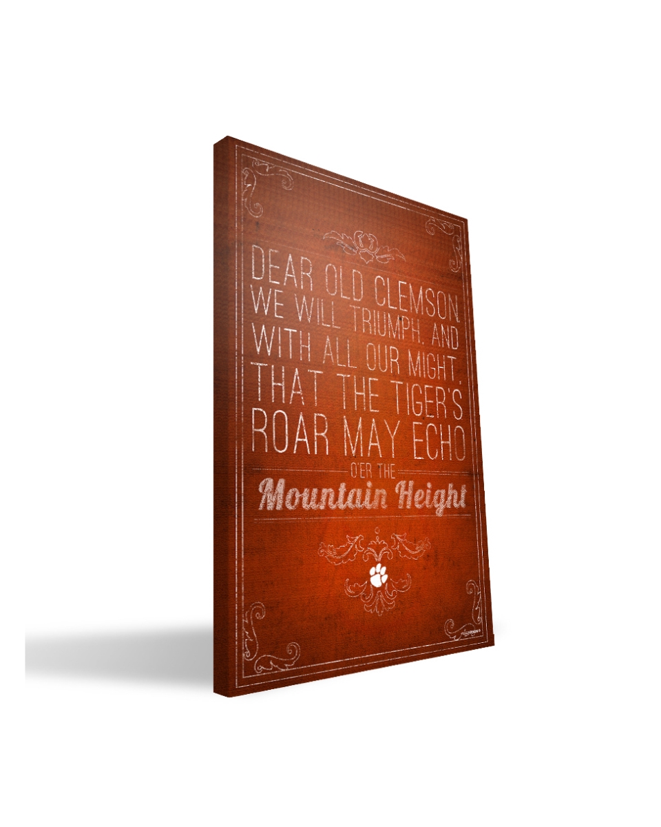 Clemson Song Canvas - 24 x 36 in.