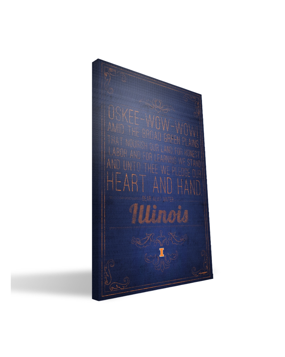 Illinois Song Canvas 24 x 36 in.