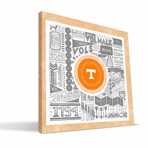 Tennessee Pictograph Canvas - 24 x 24 in.
