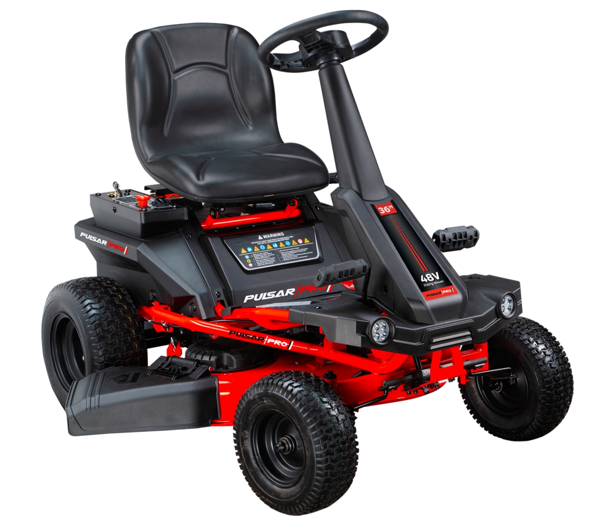 PPG1236E 36 in. 48 V 75 Amp SLA Battery Riding Lawn Mower with 1.5 Acre Mowing Coverage -  Pulsar