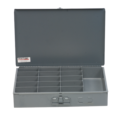 Picture of Craftline Steel Compartment Box 16 Bin Organizer  Gray