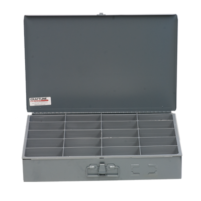 Picture of Craftline Steel Compartment Box  20 Bin Organizer  Gray