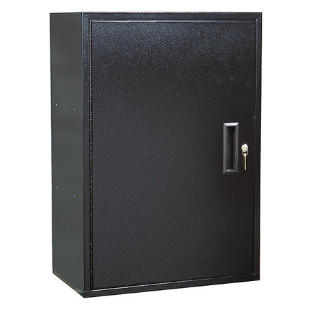 Picture of Craftline One Door Metal Storage Utility Cabinet with Keyed Lock  Black