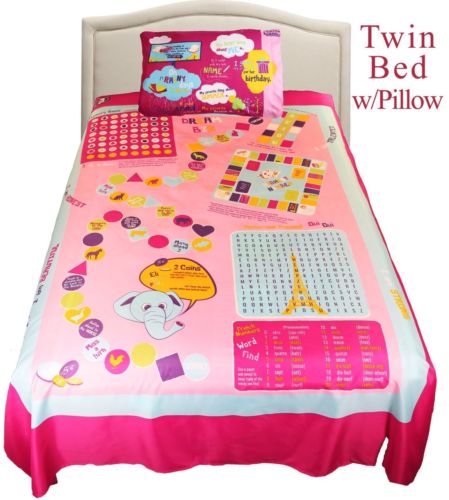 Picture of Playtime Edventures 001-PTGT Bed Sheet Twin Girl