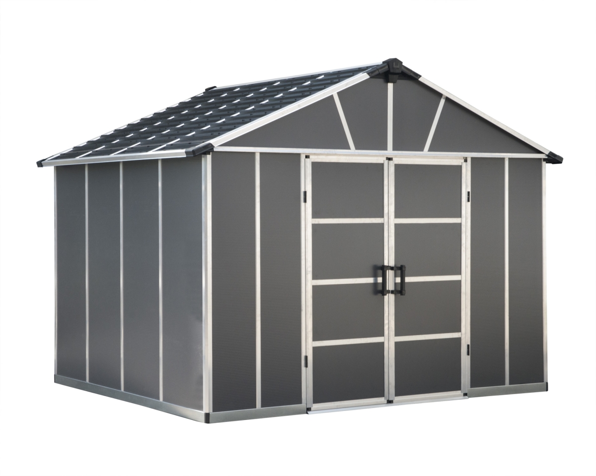 - Canopia HG9909SGY 11 x 9 ft. Yukon Storage Shed  Gray -  CANOPIA by PALRAM