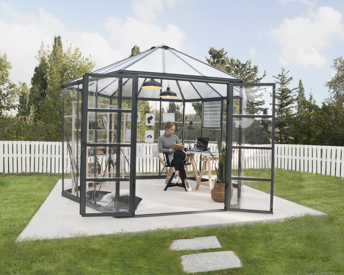 Canopia  12 ft. Oasis Hexagonal Greenhouse