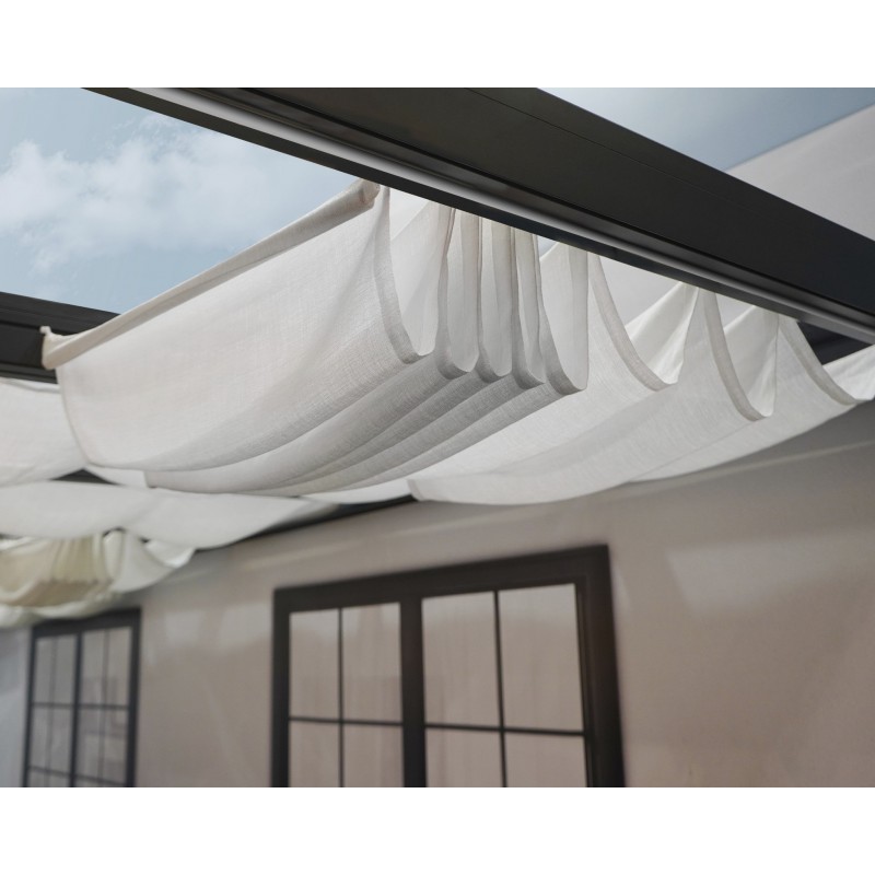 Picture of Palram-Canopia HG1092 11 x 17 ft. Stockholm Patio Cover Roof Blinds&#44; White