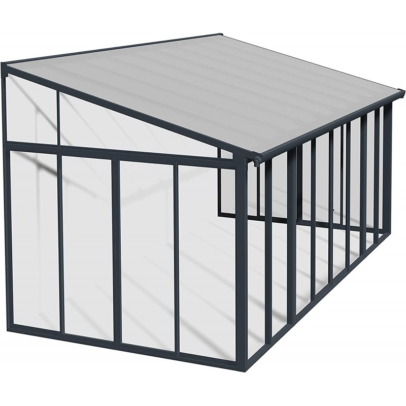Picture of Palram-Canopia HG9065 10 x 18 ft. SanRemo Patio Enclosure&#44; Gray & Clear
