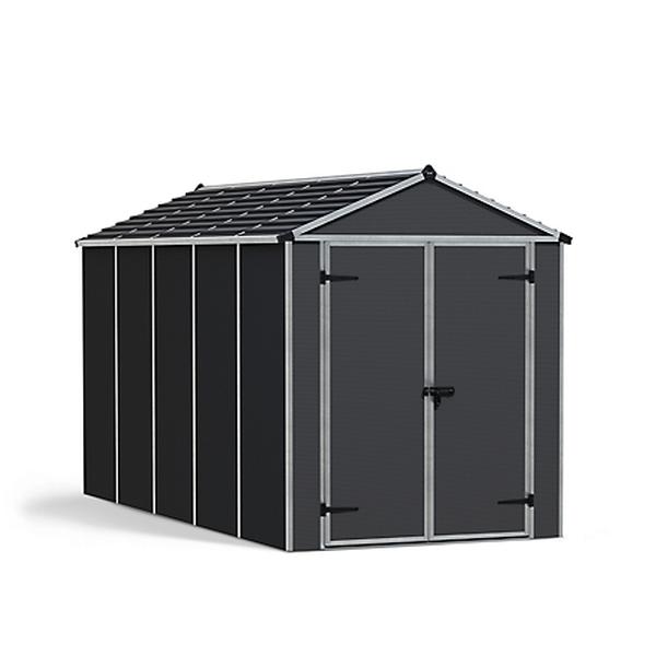 6 x 12 ft. Rubicon Shed - Gray