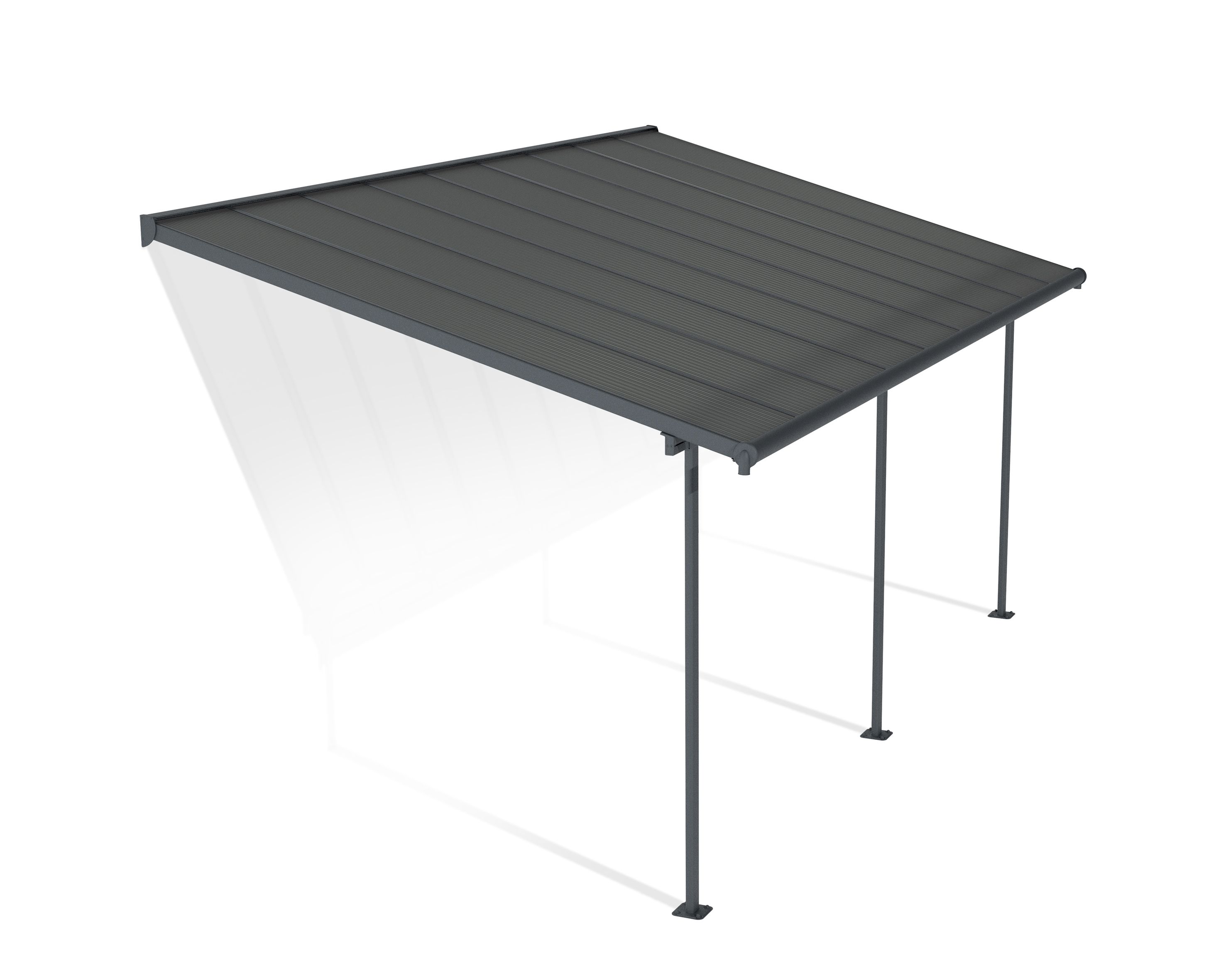 HG9078 10 x 18 ft. Sierra Patio Cover - Gray