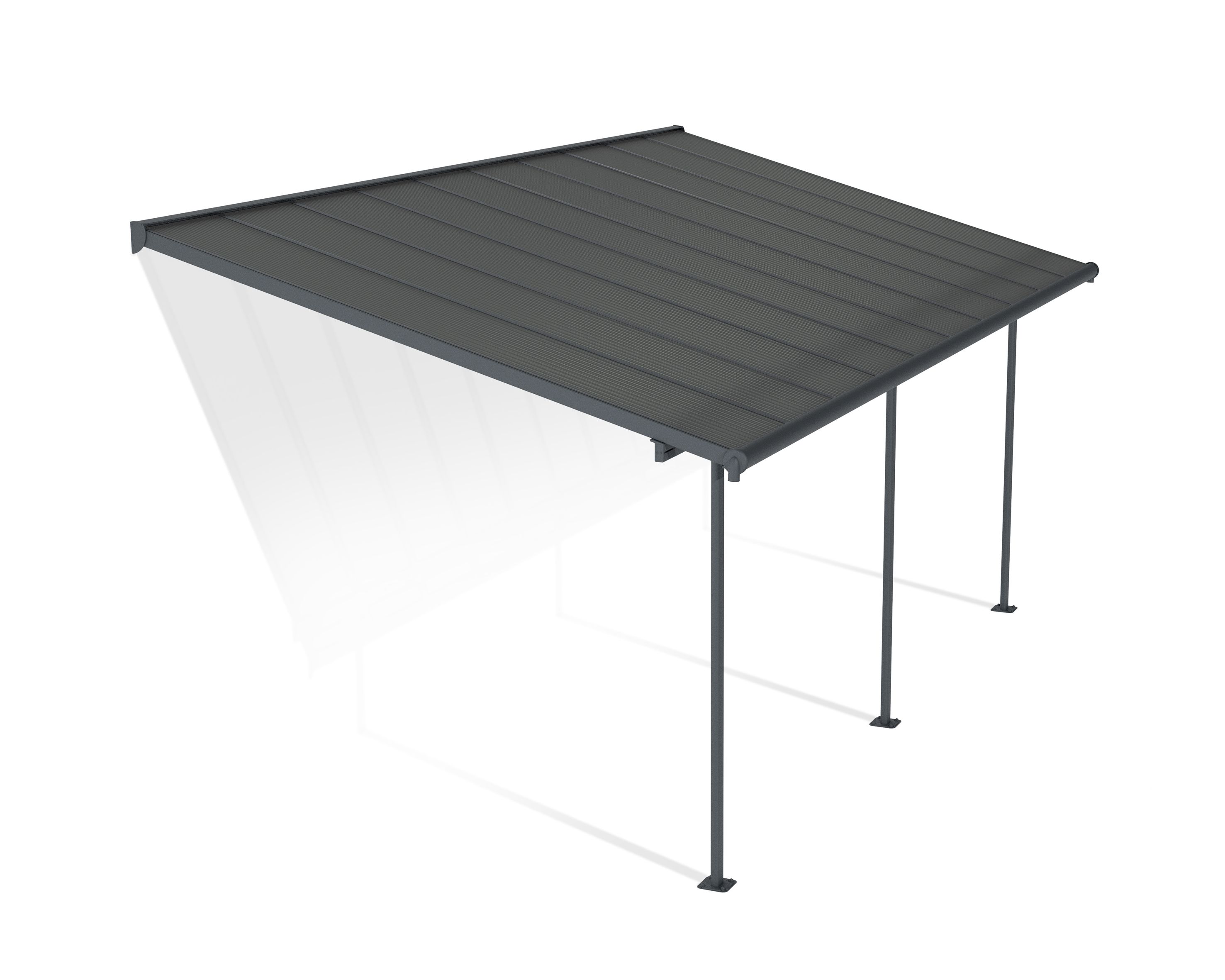 HG9079 10 x 20 ft. Sierra Patio Cover - Gray