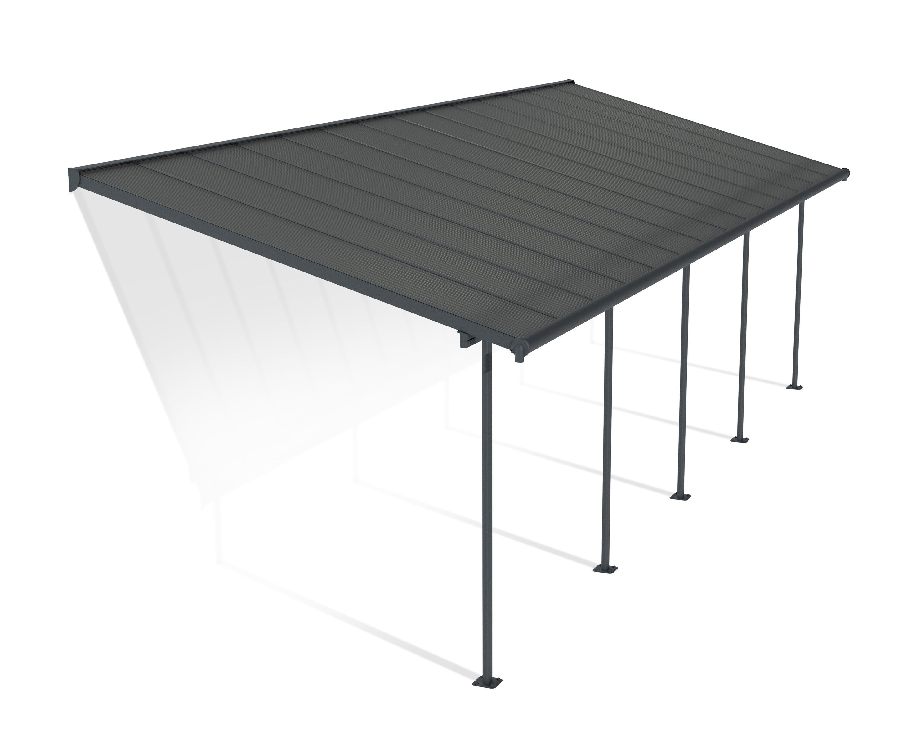 HG9082 10 x 30 ft. Sierra Patio Cover - Gray
