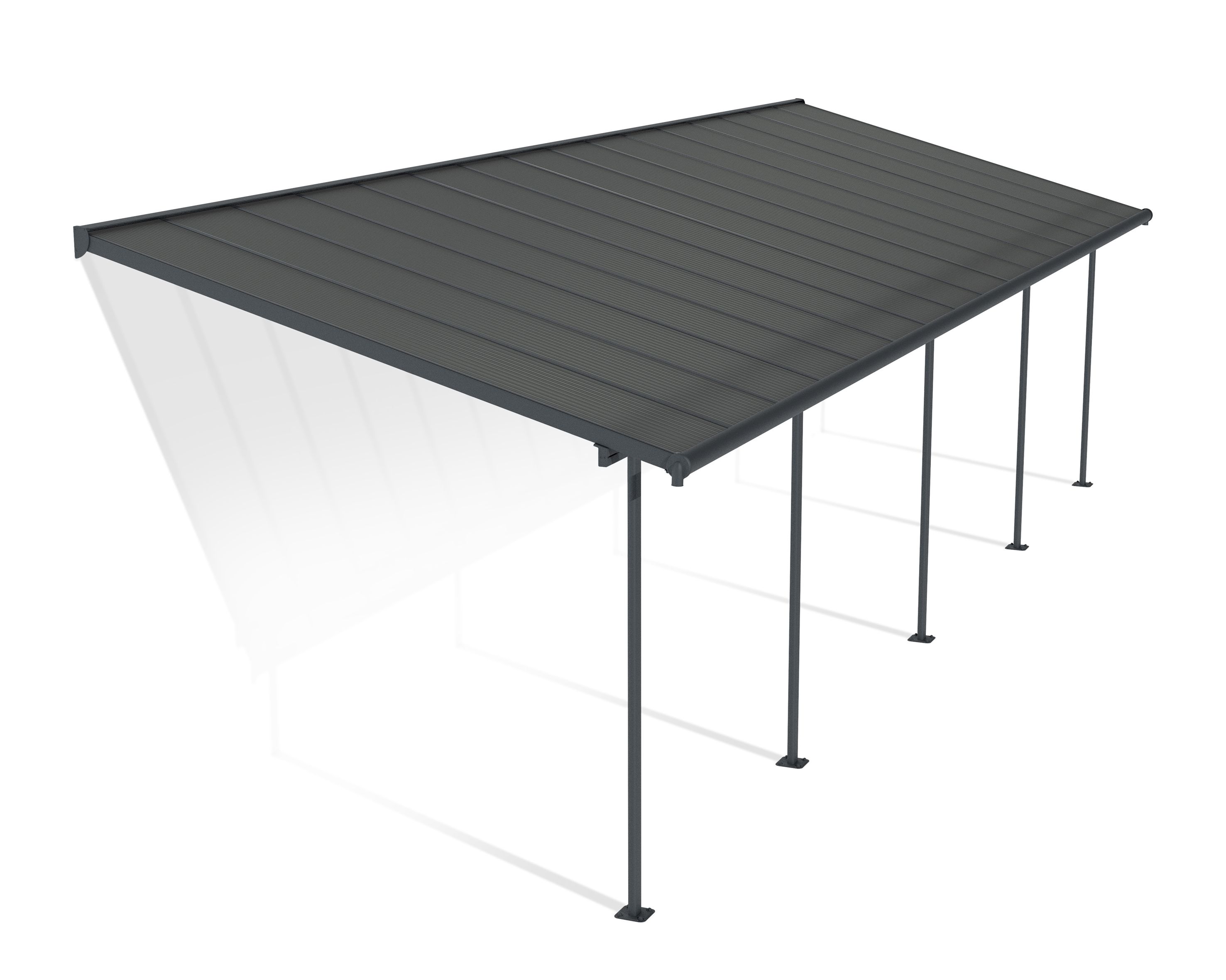 10 x 32 ft. Sierra Patio Cover - Gray