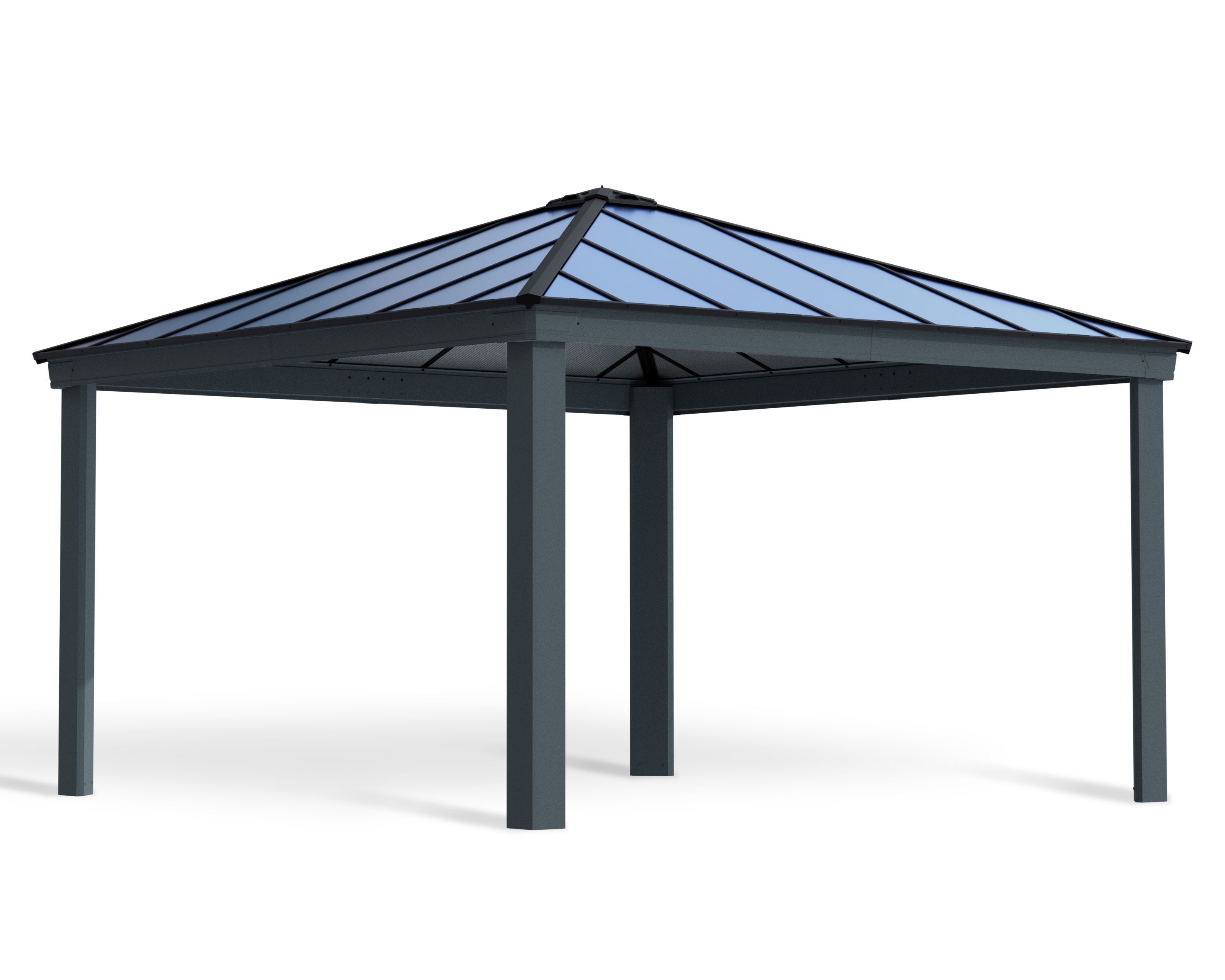 14 x 14 ft.  Colorado Carport, Grey
