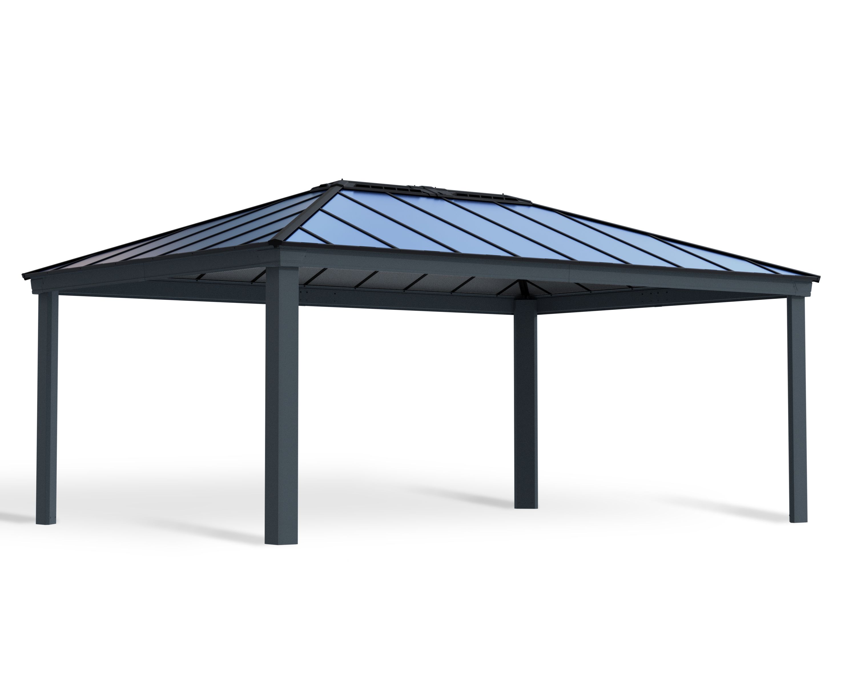 14 x 16 ft.  Colorado Carport, Grey