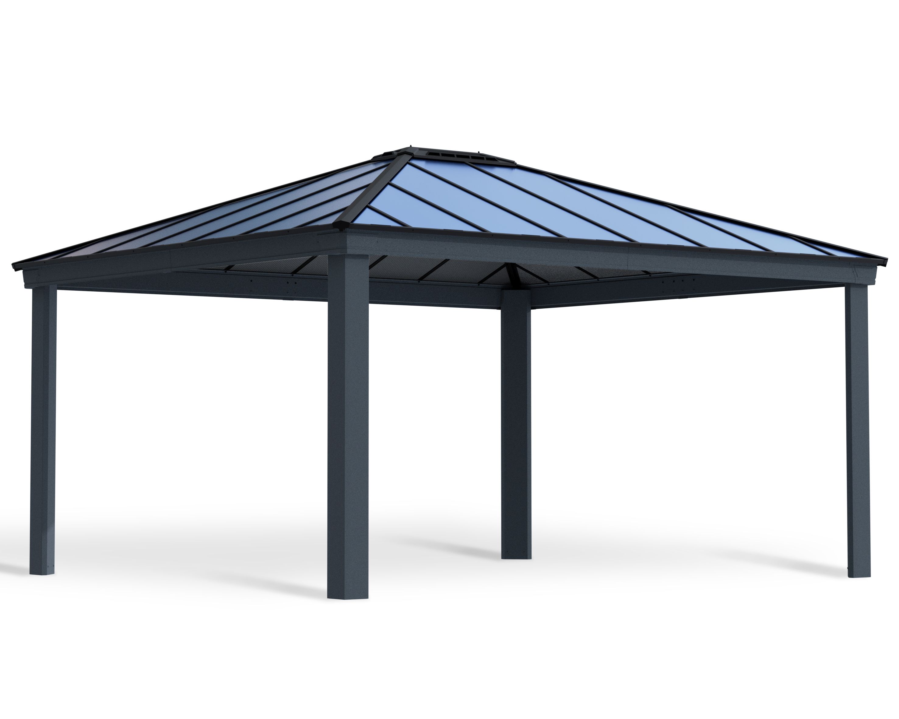 14 x 16 ft.  Dallas Gazebo, Grey
