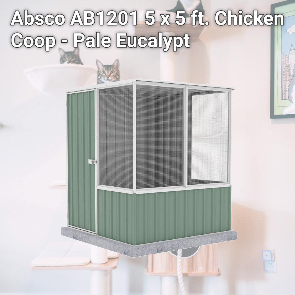 Picture of Absco AB1201 5 x 5 ft. Chicken Coop - Pale Eucalypt