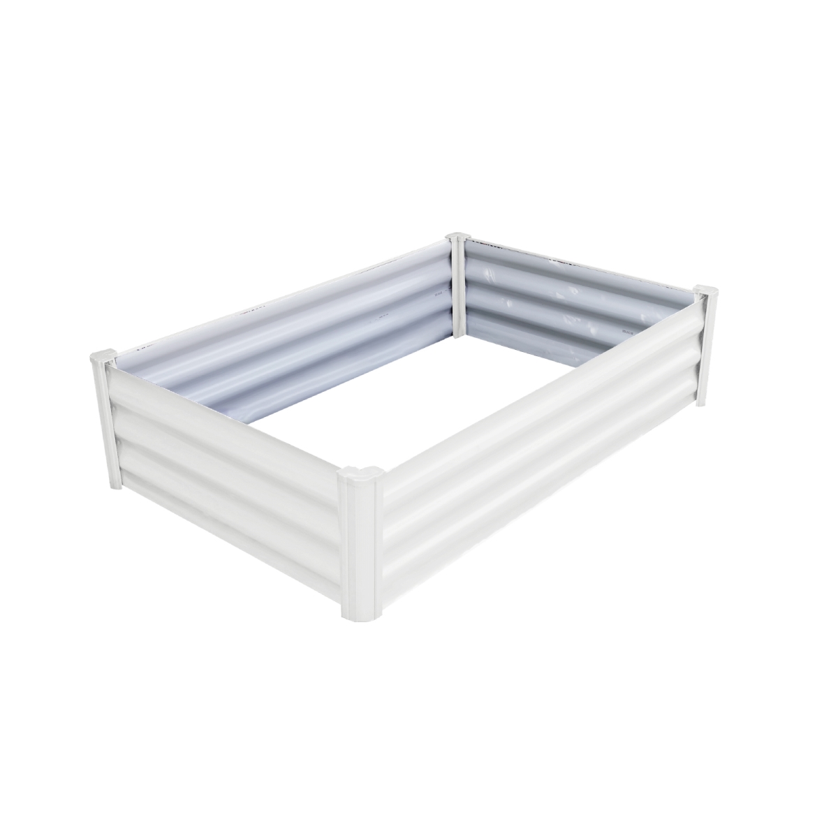 4 x 3 ft. Metal Rectangle Garden Bed, Surfmist