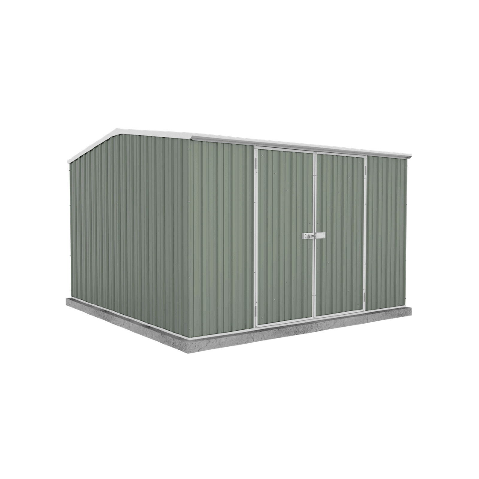 10 x 10 ft. Premier Metal Storage Shed, Pale Eucalypt