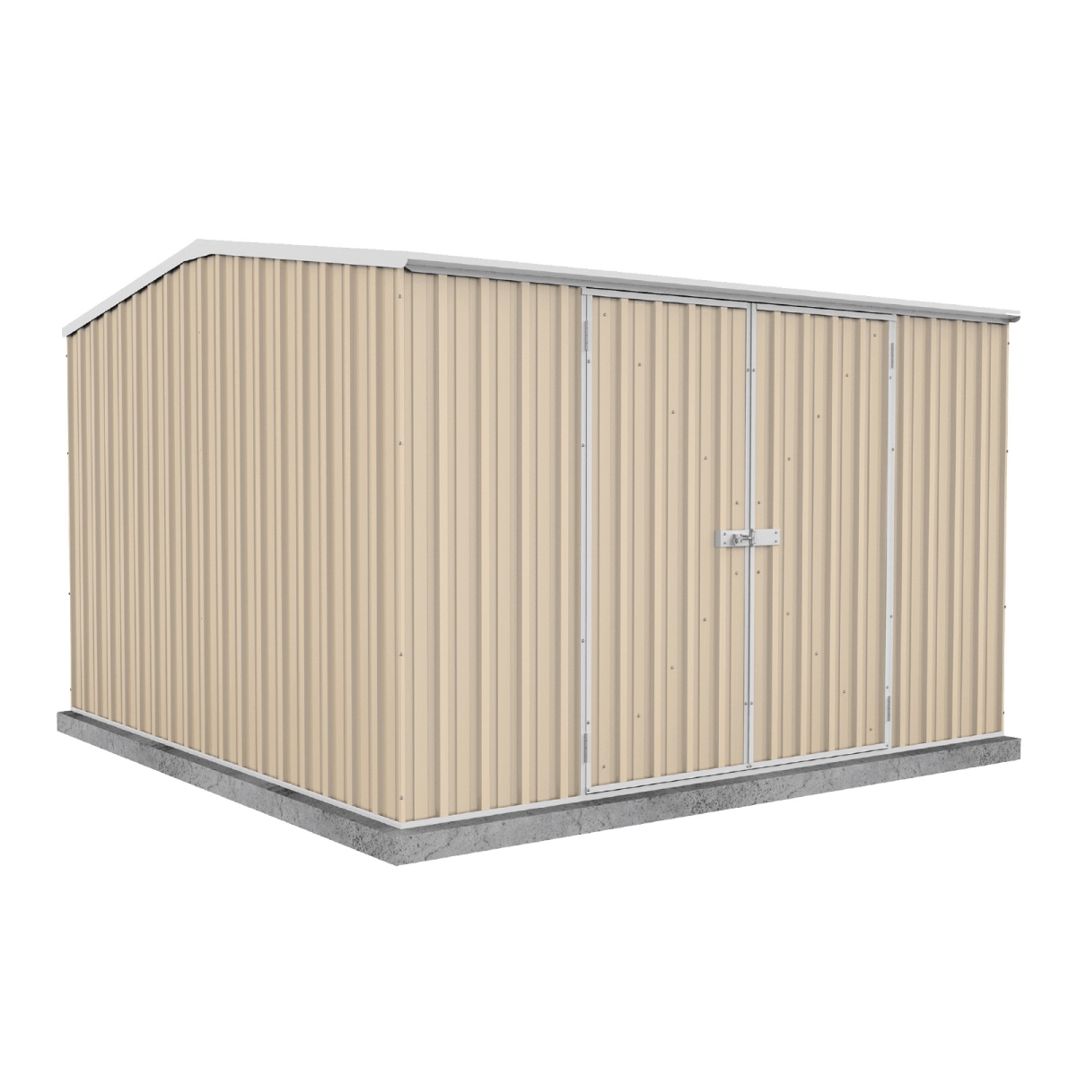 10 x 10 ft. Premier Metal Storage Shed, Classic Cream