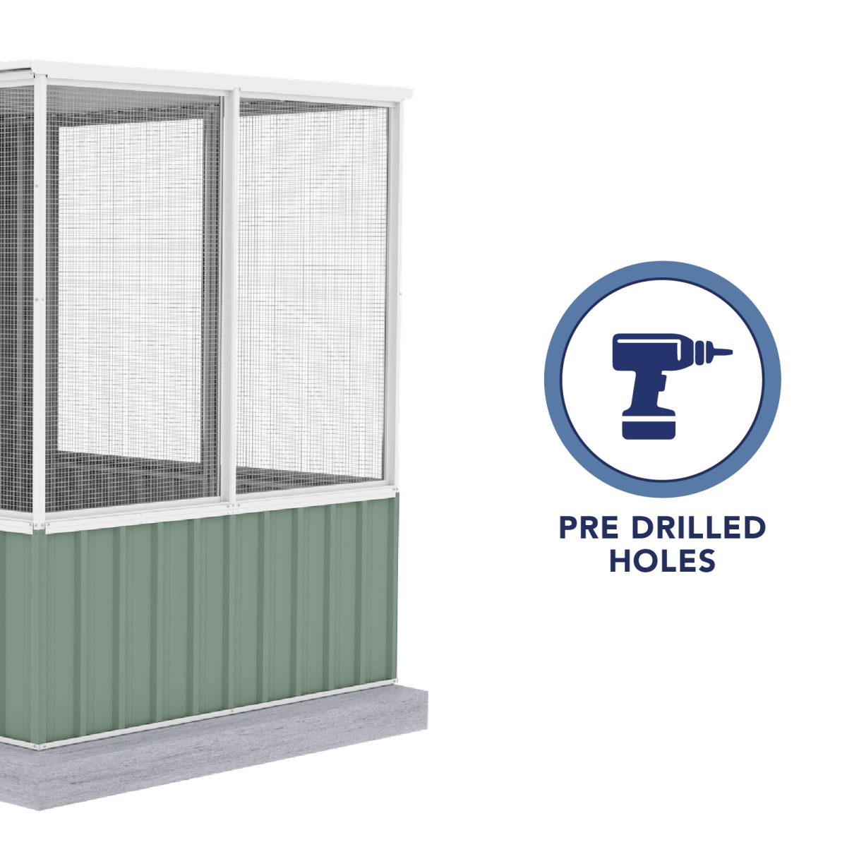 Picture of Absco AB1202 5 x 9.7 ft. Chicken Coop&#44; Pale Eucalypt