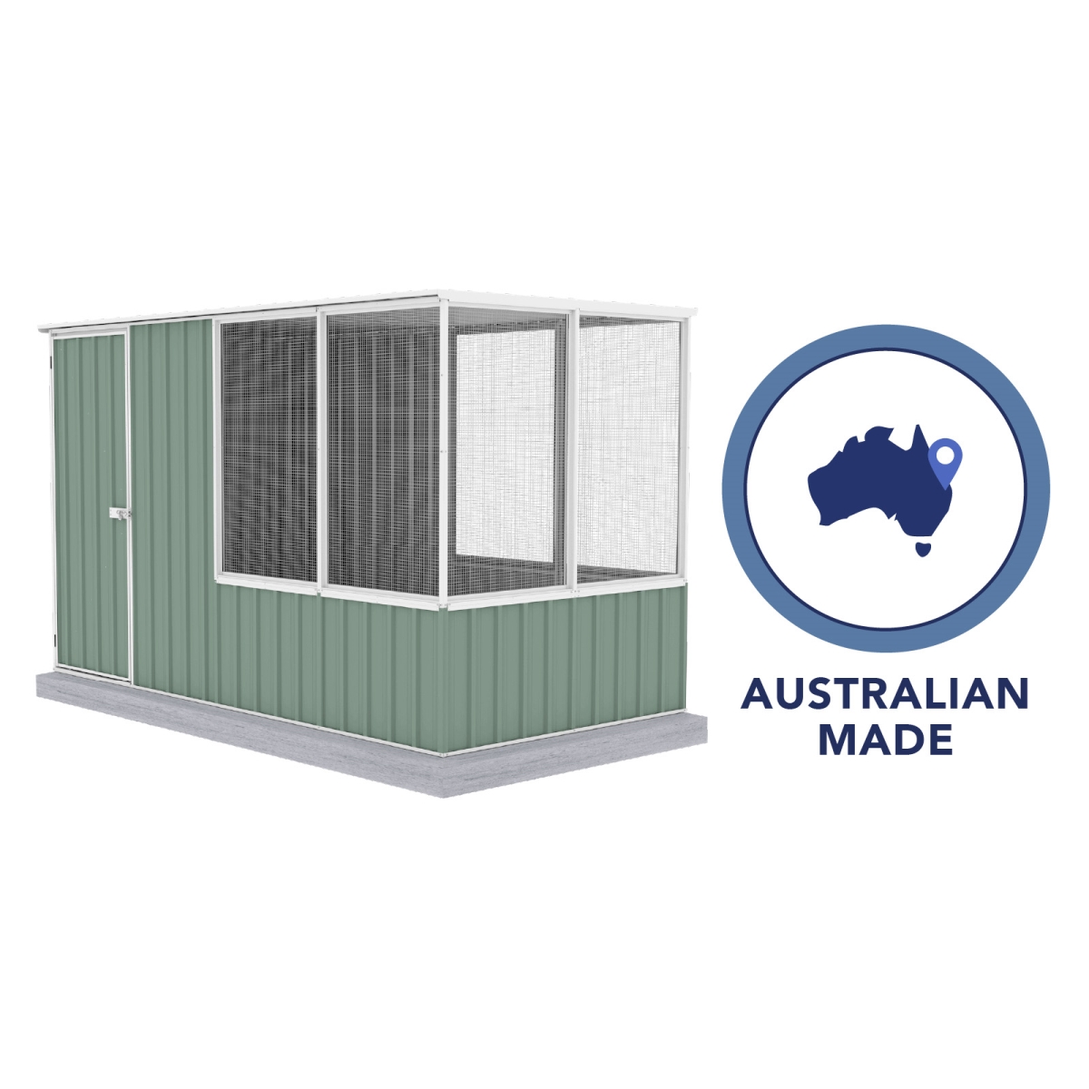 Picture of Absco AB1202 5 x 9.7 ft. Chicken Coop&#44; Pale Eucalypt