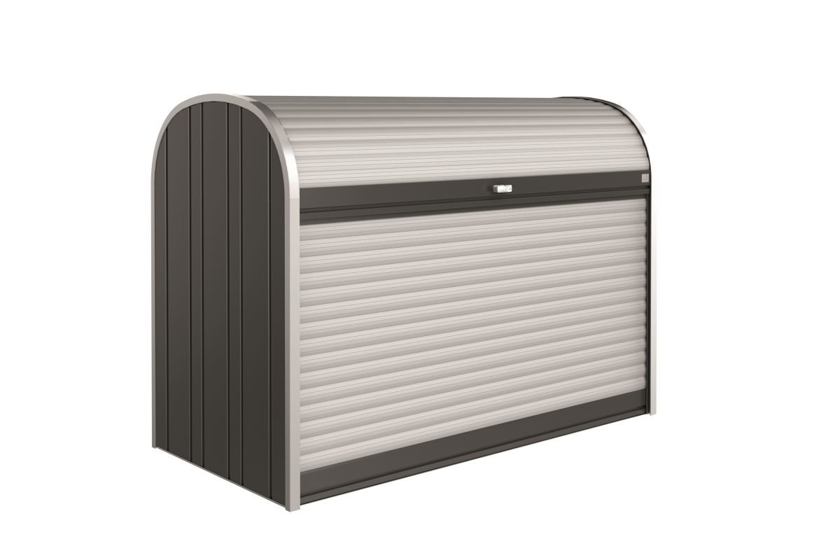 6 x 3 x 4 ft. Storemax 190 Equipment Locker - Metallic Dark Grey & Silver