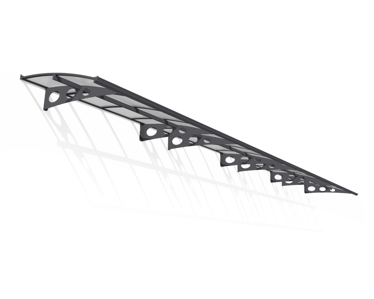 29 x 5 ft. Herald 8920 Awning, Gray & Mist