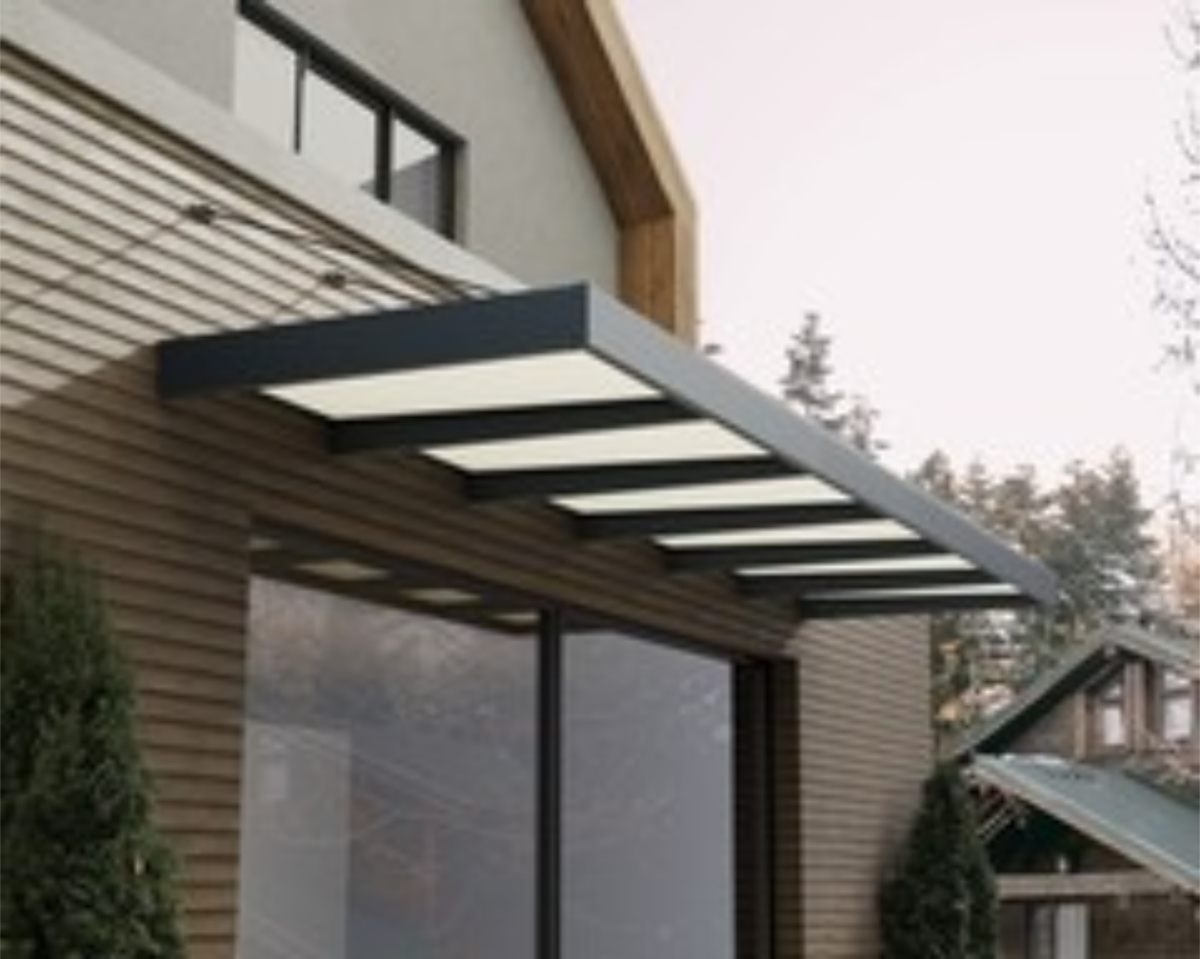 HG9536 19 x 5 ft. Sophia Palram Sophia XL 6000 Awning, Gray & Mist