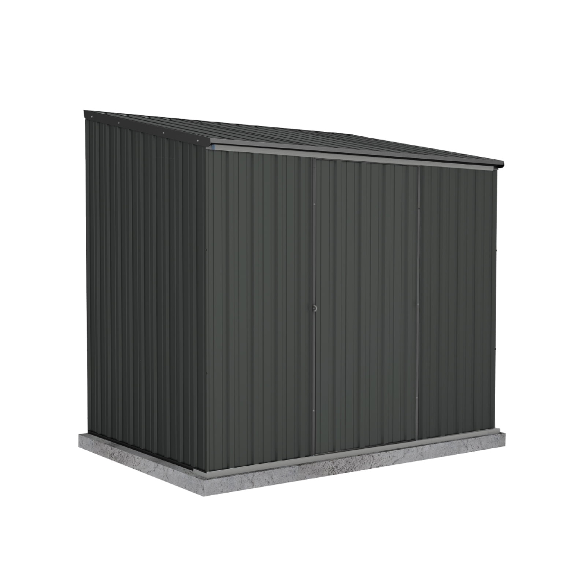 AB1041 7 x 5 ft. EZI Slider Metal Storage Shed - Monument