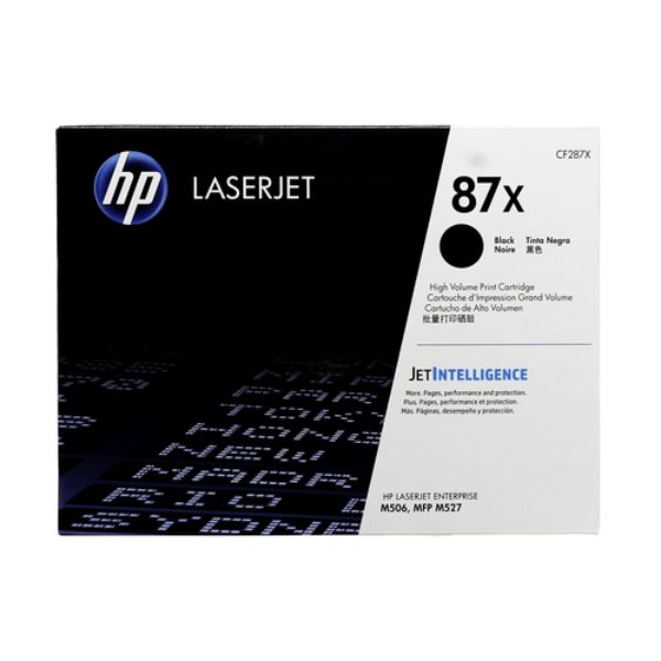 87X-CF287X New Compatible HP CF287X 87X Black Toner Cartridge for LJ Flow MFP M527c - M527 - M506 & M527 - 18K Yield