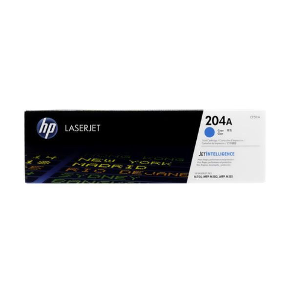 New Compatible HP CF511A 204A Cyan Toner Cartridge for LaserJet Pro MFP M180nw - 900 Page Yield