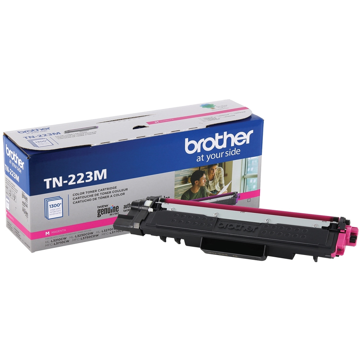 HVB-TN223M New Compatible Brother TN-223M Magenta Toner Cartridge for MFC-L3710CW - MFC-L3750CDW & L3770CDW - 1.8K Yield -  Hi-Value Brand