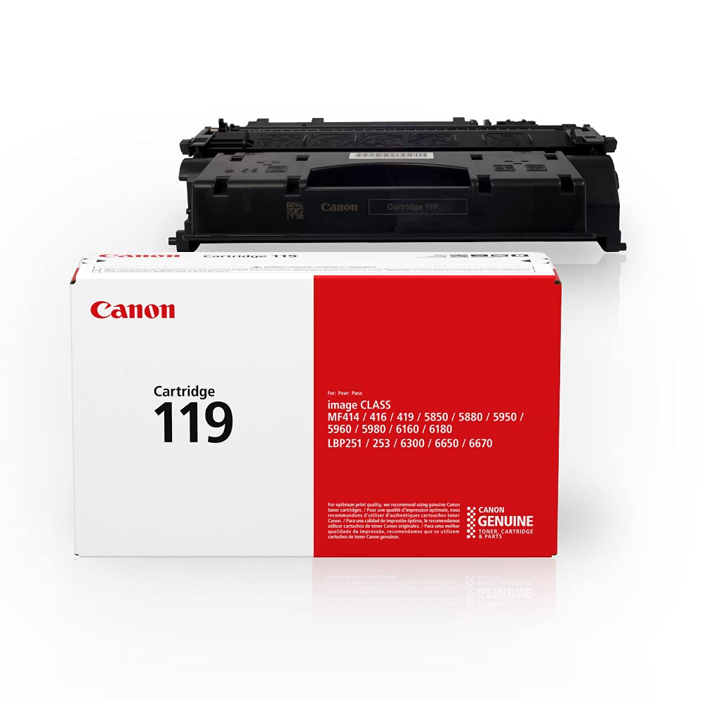 Picture of Hi-Value Brand 119-3479B001AA New Compatible Canon 3479B001AA 119 Black Toner Cartridge for IC MF-5850 - MF-5880 & MF-6180 - 2.3K Yield