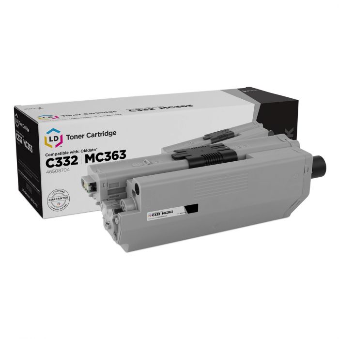 46508704-PCI New Compatible Okidata 46508704 Black Toner Cartridge for OKI C332 & MC363 - 3.5K Yield -  PCI Brand