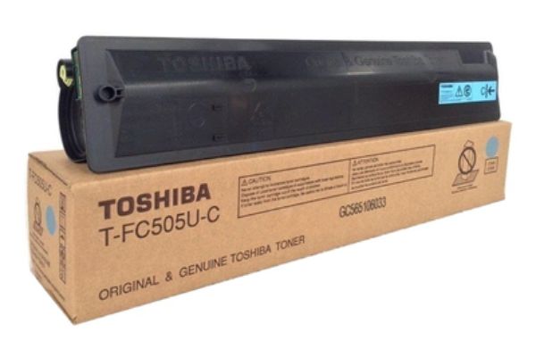 Picture of PCI Brand T-FC505U-C-PCI New Compatible Toshiba T-FC505U-C Cyan Toner Cartridge for e-Studio 3505AC - 4505AC & 5005AC - 33.6K Yield
